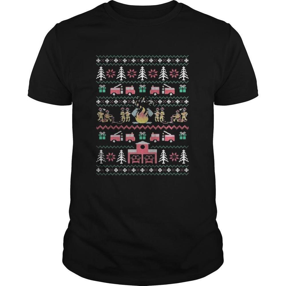 Firefighter Christmas Tee Shirt
